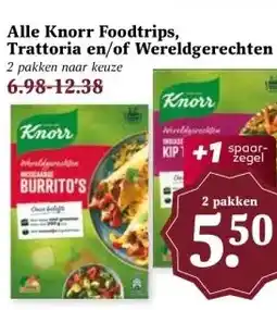 MCD Supermarkt Alle Knorr Foodtrips, Trattoria en/of Wereldgerechten aanbieding