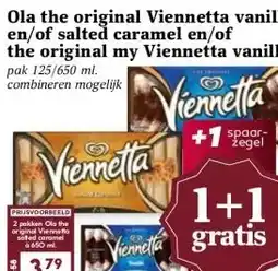 MCD Supermarkt Ola the original Viennetta vanilla en/of salted caramel en/of the original my Viennetta vanille aanbieding
