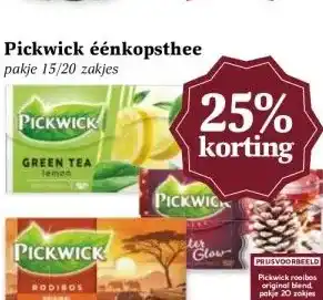 MCD Supermarkt Pickwick éénkopsthee aanbieding