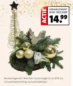 Intratuin ARRANGEMENT WIRE TREE aanbieding