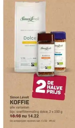 Ekoplaza Simon Levelt KOFFIE aanbieding