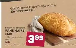 Ekoplaza Bakkerij van der Westen PANE MAIRE MAIS aanbieding