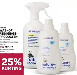Ekoplaza Attitude WAS-OF REINIGINGS- PRODUCTEN aanbieding