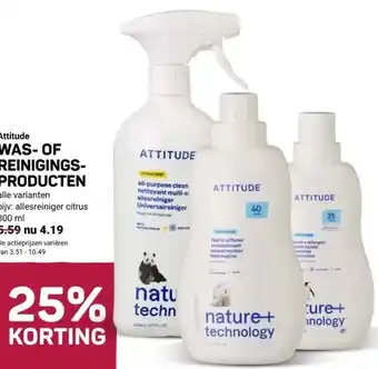 Ekoplaza Attitude WAS-OF REINIGINGS- PRODUCTEN aanbieding