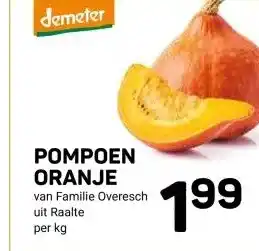 Ekoplaza POMPOEN ORANJE aanbieding