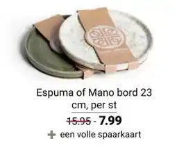 Ekoplaza Espuma of Mano bord aanbieding