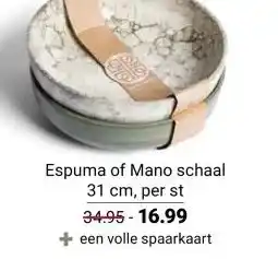 Ekoplaza Espuma of Mano schaal aanbieding