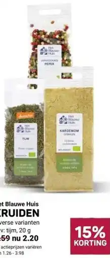 Ekoplaza Het Blauwe Huis KRUIDEN aanbieding