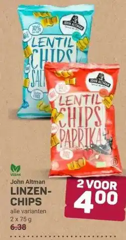 Ekoplaza John Altman LINZEN- CHIPS aanbieding