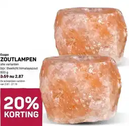 Ekoplaza Esspo ZOUTLAMPEN aanbieding