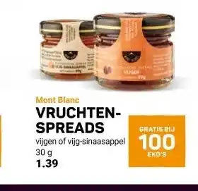 Ekoplaza Mont Blanc VRUCHTEN- SPREADS aanbieding