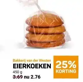 Ekoplaza Bakkerij van der Westen EIERKOEKEN aanbieding