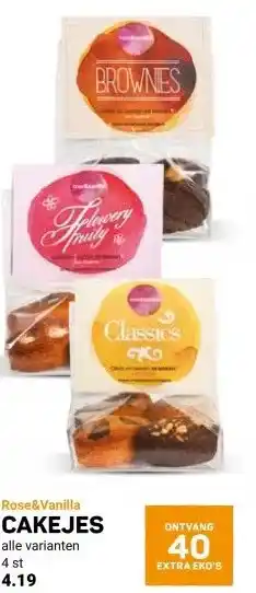 Ekoplaza Rose&Vanilla CAKEJES aanbieding