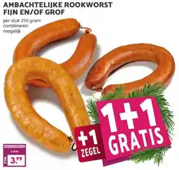 Boon`s Markt AMBACHTELIJKE ROOKWORST FIJN EN/OF GROF aanbieding