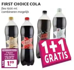 Boon`s Markt FIRST CHOICE COLA aanbieding