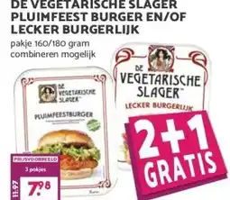 Boon`s Markt DE VEGETARISCHE SLAGER PLUIMFEEST BURGER EN/OF LECKER BURGERLIJK aanbieding