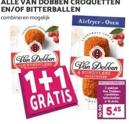 Boon`s Markt ALLE VAN DOBBEN CROQUETTEN EN/OF BITTERBALLEN aanbieding