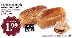 Boon`s Markt Boonacker stevig volkorenbrood aanbieding