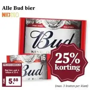 Boon`s Markt Alle Bud bier aanbieding