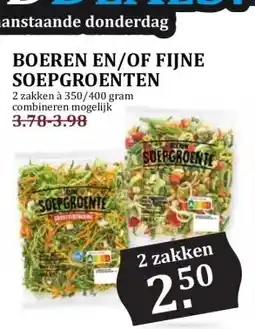 Boon`s Markt BOEREN EN/OF FIJNE SOEPGROENTEN aanbieding