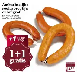 Boon`s Markt Ambachtelijke rookworst fijn en/of grof aanbieding