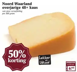 Boon`s Markt Noord Waarland overjarige 48+ kaas aanbieding