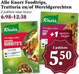 Boon`s Markt Alle Knorr Foodtrips, Trattoria en/of Wereldgerechten aanbieding