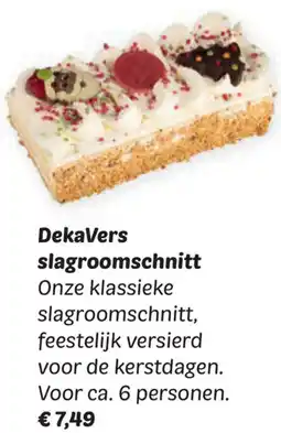 Dekamarkt DekaVers slagroomschnitt aanbieding