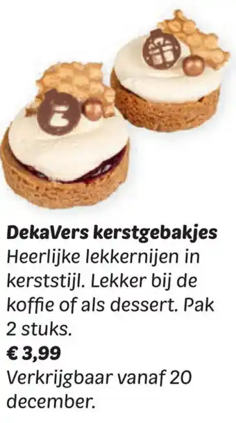 Dekamarkt DekaVers kerstgebakjes aanbieding