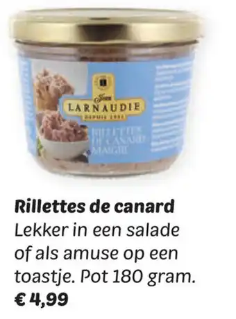 Dekamarkt Rillettes de canard aanbieding