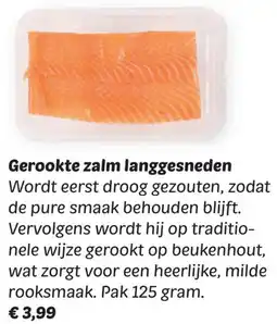 Dekamarkt Gerookte zalm langgesneden aanbieding