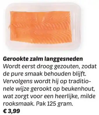 Dekamarkt Gerookte zalm langgesneden aanbieding