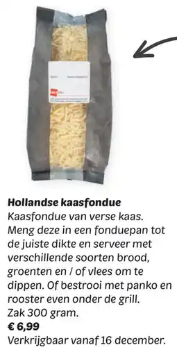 Dekamarkt Hollandse kaasfondue aanbieding