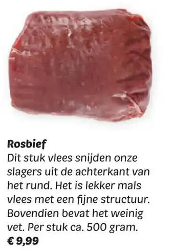 Dekamarkt Rosbief aanbieding