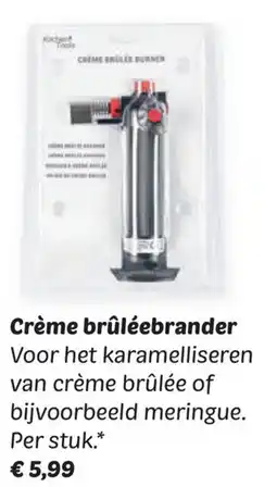 Dekamarkt Crème brûléebrander aanbieding