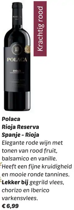 Dekamarkt Polaca Rioja Reserva aanbieding
