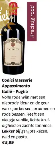 Dekamarkt Codici Masserie Appassimento aanbieding