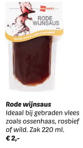 Dekamarkt Rode wijnsaus aanbieding