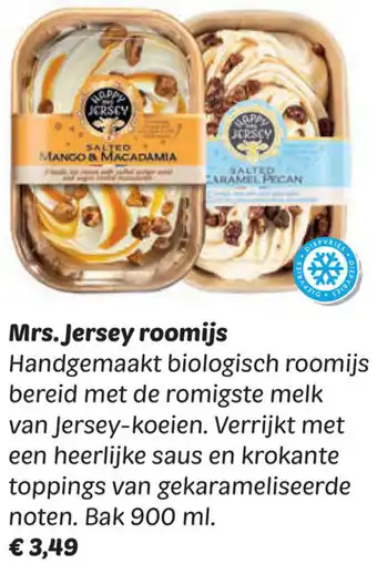 Dekamarkt Mrs. Jersey roomijs aanbieding