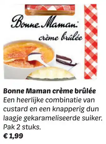 Dekamarkt Bonne Maman crème brulée aanbieding