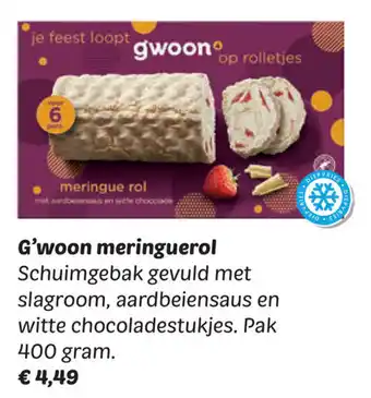 Dekamarkt G'woon meringuerol aanbieding