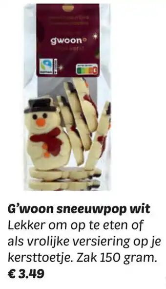 Dekamarkt G'woon sneeuwpop wit aanbieding