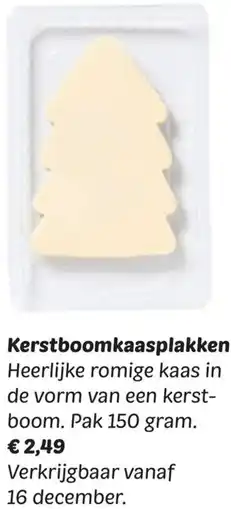 Dekamarkt Kerstboomkaasplakken aanbieding