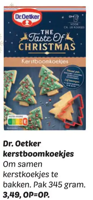 Dekamarkt Dr. Oetker Kerstboomkoekjes aanbieding