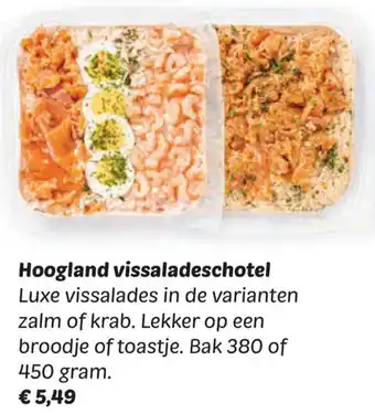 Dekamarkt Hoogland vissaladeschotel aanbieding