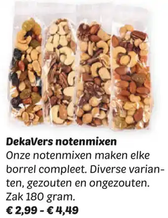 Dekamarkt DekaVers notenmixen aanbieding