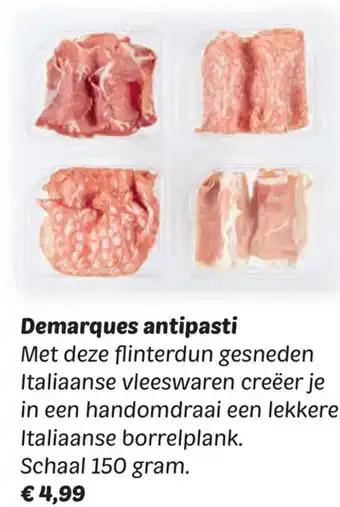 Dekamarkt Demarques antipasti aanbieding