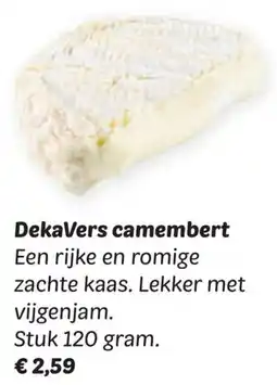 Dekamarkt DekaVers camembert aanbieding