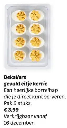 Dekamarkt DekaVers gevuld eitje kerrie aanbieding