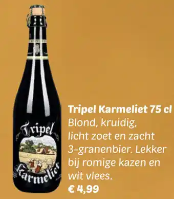 Dekamarkt Tripel Karmeliet aanbieding